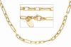 Immagine di Girocollo Paperclip da donna oro giallo 18k | 45 cm 