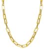 Picture of 18k yellow gold Paperclip Necklace | 45 cm