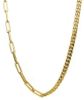 Immagine di Girocollo Paperclip da donna oro giallo 18k | 45 cm 