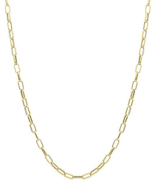 Immagine di Girocollo Paperclip da donna oro giallo 18k | 45 cm 