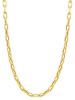Picture of 18k yellow gold Paperclip Necklace | 45 cm