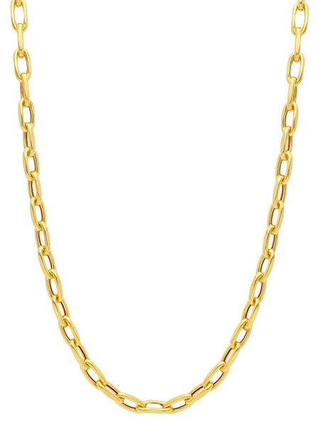 Picture of 18k yellow gold Paperclip Necklace | 45 cm