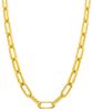 Immagine di Girocollo Paper Clip da donna oro giallo 18k | 45 cm 
