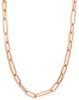 Imagen de Gargantilla Paper Clip para mujer oro rosa 18k | 45 cm 