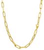 Immagine di Girocollo Paperclip oro giallo 18k | 46 cm 