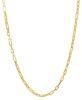 Picture of 18k yellow gold Paperclip Necklace | 65 cm