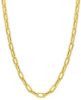 Imagen de Gargantilla Paperclip hexagonal oro amarillo 18k | 46 cm 