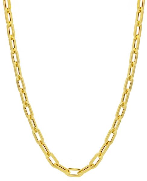 Imagen de Gargantilla Paperclip hexagonal oro amarillo 18k | 46 cm 