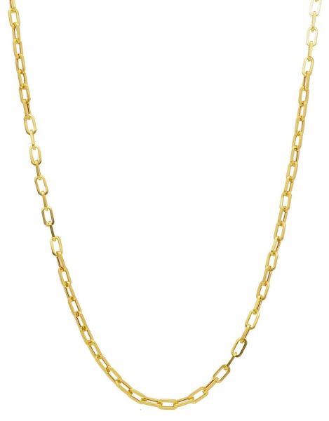 Picture of 18k yellow gold Paper Clip Necklace | 45 cm