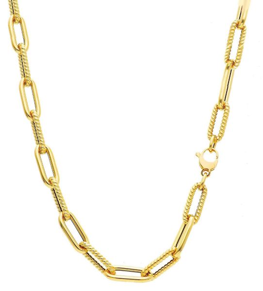 Immagine di Girocollo Paper Clip oro giallo 18k | 46 cm 