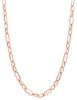 Immagine di Girocollo Rolò alternata oro rosa 18k | 45 cm 