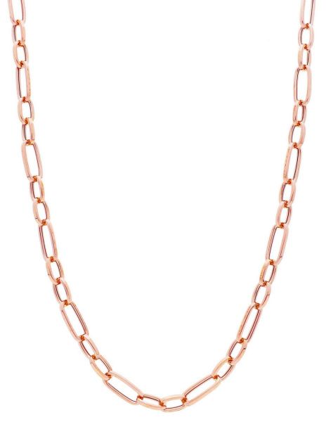 Immagine di Girocollo Rolò alternata oro rosa 18k | 45 cm 