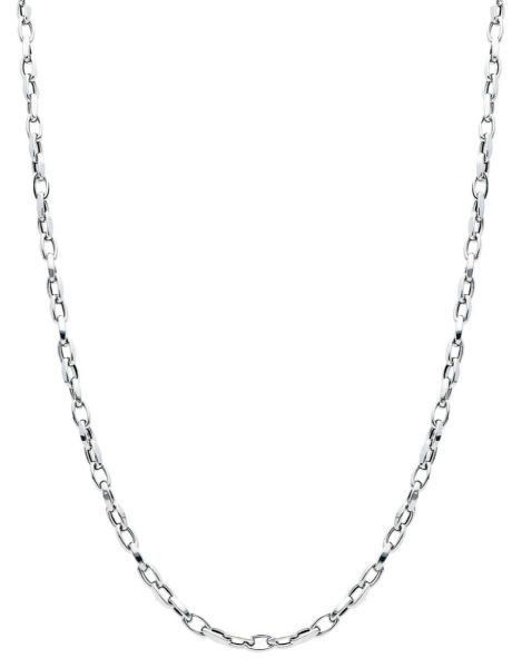 Imagen de Gargantilla Rolo para mujer oro blanco 18k | 45 cm 
