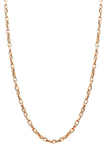 Picture of 18k rose gold Cable Necklace | 45 cm