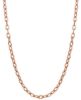 Immagine di Girocollo Rolo da donna oro rosa 18k | 45 cm 