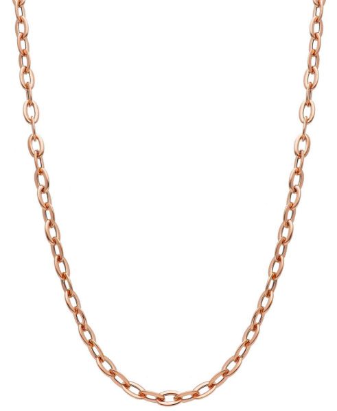 Immagine di Girocollo Rolo da donna oro rosa 18k | 45 cm 