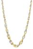 Immagine di Girocollo scalare maglia fantasia oro bicolor 18k | 45 cm 