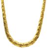 Imagen de Gargantilla escalar de Cobra plano oro amarillo 18k | 45 cm 