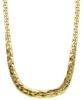 Picture of 18k yellow gold flat Cobra link scalar Necklace | 45 cm