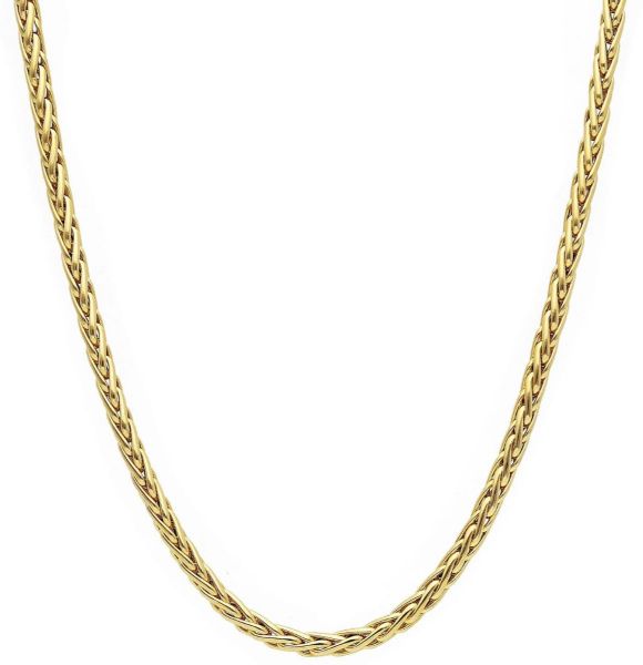 Imagen de Gargantilla eslabón Espiga oro amarillo 18k | 45 cm 