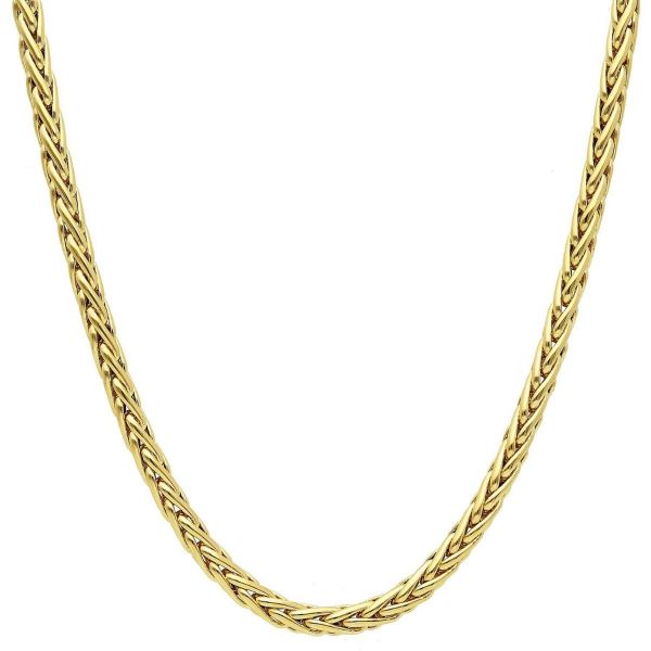 Imagen de Gargantilla eslabón Espiga oro amarillo 18k | 45 cm 