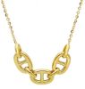 Picture of 18k gold Anchor chain Necklace w ornaments | 43+2 cm