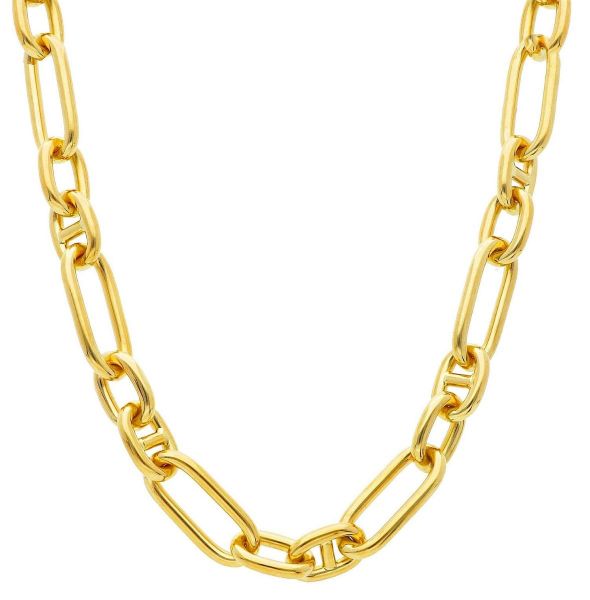 Imagen de Gargantilla eslabón Calabrote oro amarillo 18k | 45 cm 