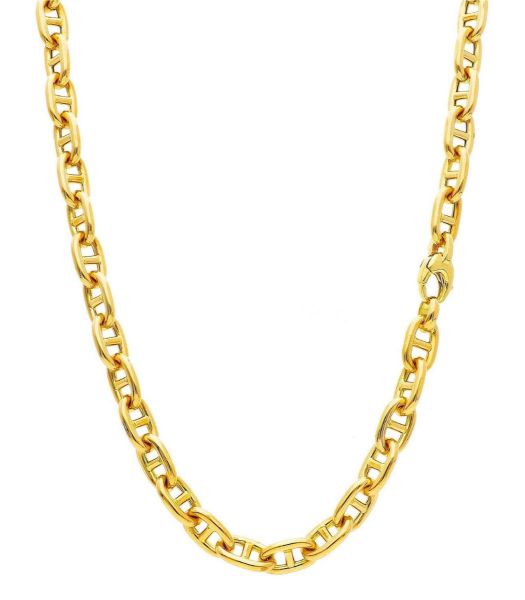 Imagen de Gargantilla eslabón Calabrote oro amarillo 18k | 45 cm 