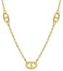 Picture of 18k yellow gold Anchor chain Necklace | 45 cm