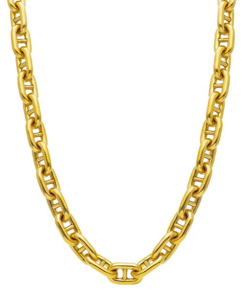 Picture of 18k yellow gold Anchor chain Necklace | 45 cm