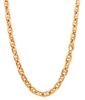 Immagine di Girocollo maglia Traversino oro rosa 18k | 45 cm 