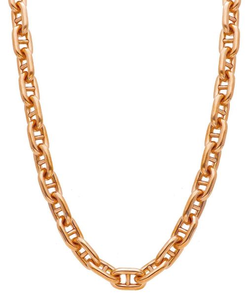 Imagen de Gargantilla eslabón Calabrote oro rosa 18k | 45 cm 