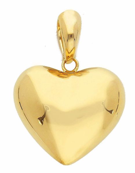 Immagine di Ciondolo Cuore oro giallo 18k | 3 cm