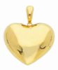 Picture of 18k yellow gold Heart Pendant | 4 cm