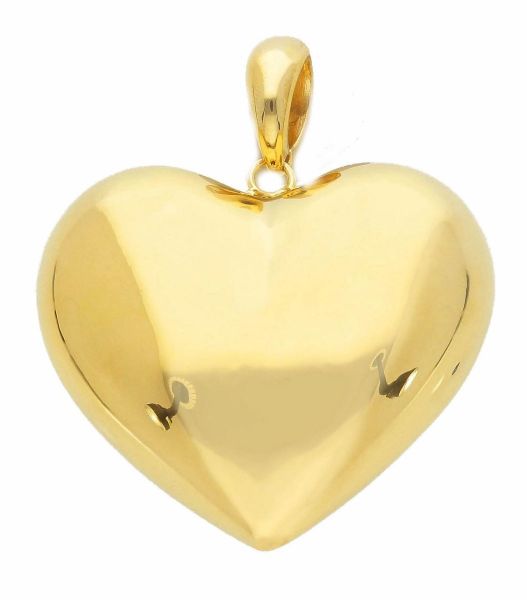 Picture of 18k yellow gold Heart Pendant | 4,5 cm