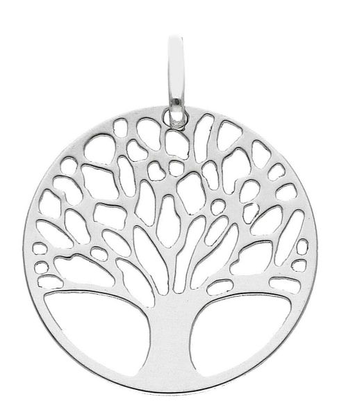 Picture of 9k white gold Tree of Life Pendant | Made in Italy