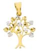 Picture of 18k yellow / white gold Tree of Life Pendant