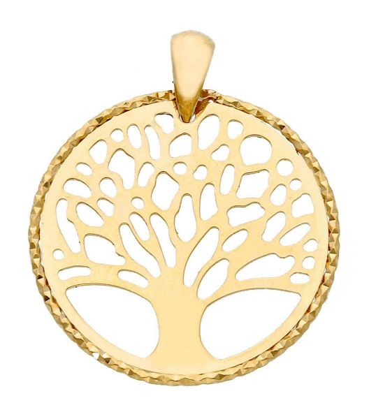 Picture of 18k yellow gold Tree of Life Pendant