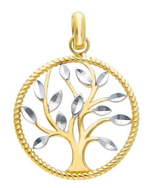 Imagen de Colgante Árbol de la Vida oro bicolor 9k