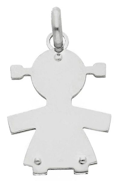 Immagine di Ciondolo Bimba oro bianco 18k 