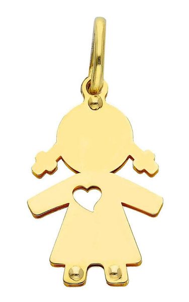 Immagine di Ciondolo Bimba oro giallo 18k 