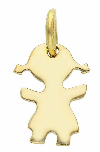 Immagine di Ciondolo Bimba oro massiccio giallo 18k 