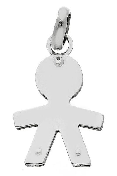 Imagen de Colgante Niño oro blanco 18k