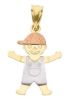 Immagine di Ciondolo Bimbo oro giallo / bianco / rosa 18k 