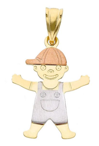 Immagine di Ciondolo Bimbo oro giallo / bianco / rosa 18k 