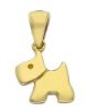Immagine di Ciondolo Cane oro massiccio giallo 18k 