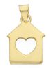 Imagen de Colgante Casa y Corazón oro amarillo 18k