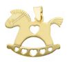 Immagine di Ciondolo Cavallino a dondolo oro giallo 18k 
