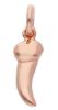 Picture of Solid 18k rose gold good Luck Horn Pendant