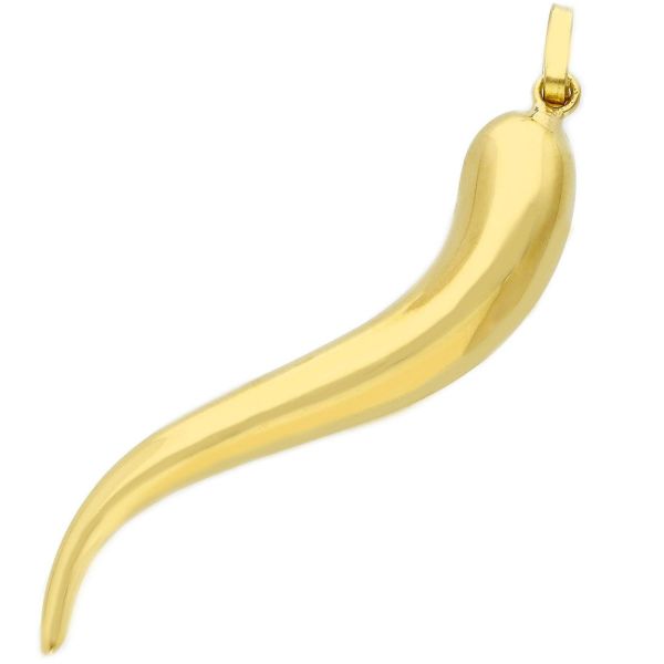Picture of 18k yellow gold good Luck Horn Pendant